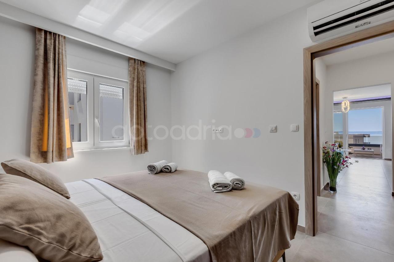 Luxury Seaview Apt Luki - Free Parking Makarska Dış mekan fotoğraf