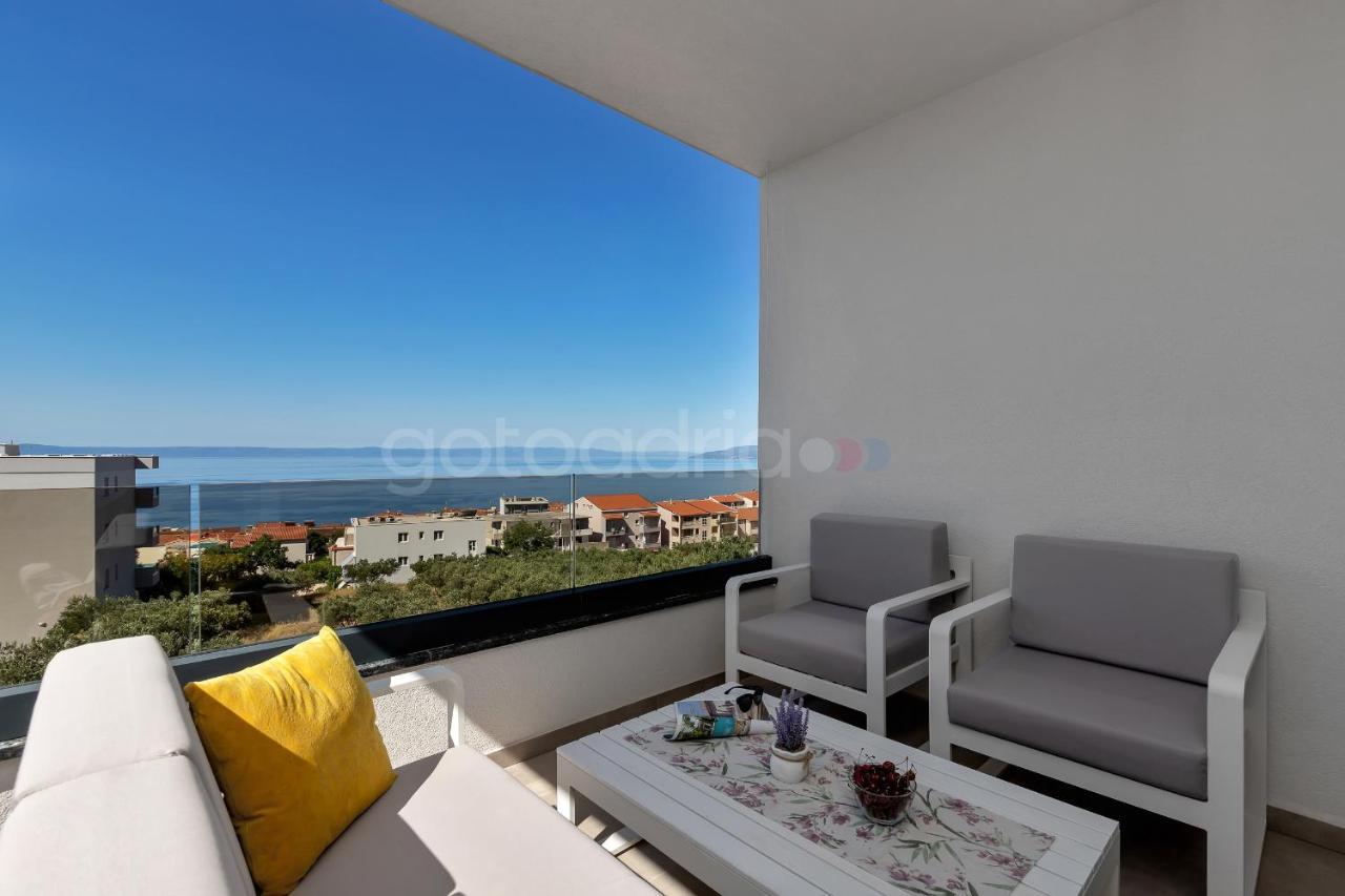 Luxury Seaview Apt Luki - Free Parking Makarska Dış mekan fotoğraf
